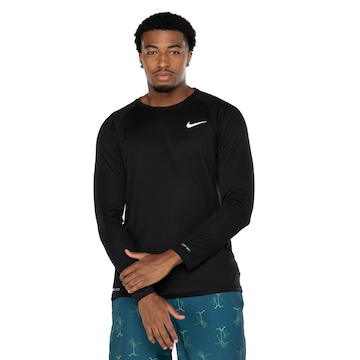 Camiseta Manga Longa Masculina Nike com Proteção UPF40+ Essential