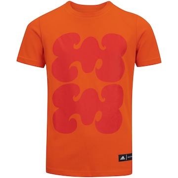 Camiseta adidas Manga Curta Grafica Marimekko - Infantil