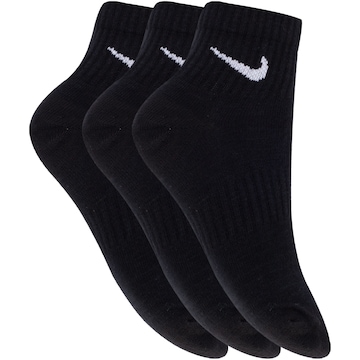 Kit de Meia Nike Everyday Lightweight Ankle - 3 Pares - 34 a 38