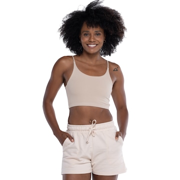 Top Fitness sem Bojo Oxer Baixa Sustentação Alças Cotton - Adulto