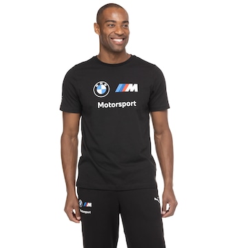 Camiseta Puma Manga Curta BMW Motorsport Essential Logo Tee - Masculina