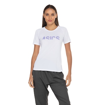 Camiseta Feminina ASICS Manga Curta Recorte Respirável