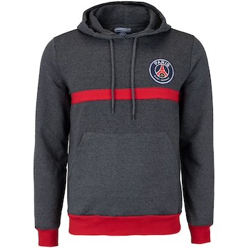 Blusão Paris Saint Germain Flacee Fechada com Capuz Bolso - Masculino