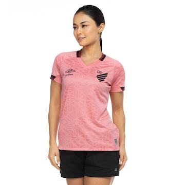 Camisa do Athletico-PR 22 Outubro Rosa Umbro - Feminina