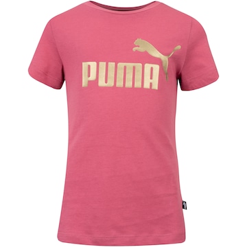 Camiseta Puma Manga Curta Ess Logo Tee - Infantil