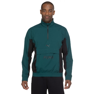 Blusão Puma Train Fit Woven 1/2 Zíper - Masculino