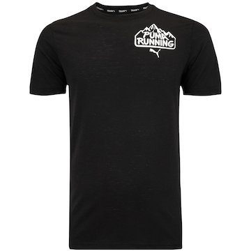 Camiseta Masculina Puma Manga Curta Performance Run Graphic SS