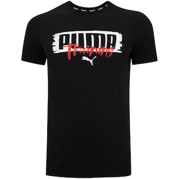 Camiseta Masculina Puma Manga Curta Performance Graphic Brande