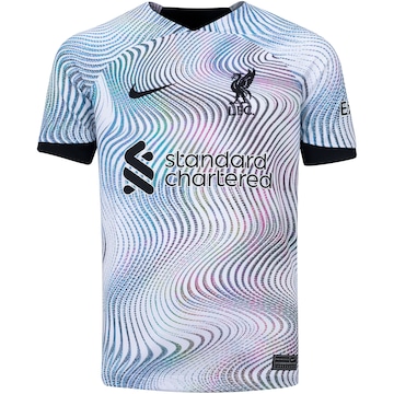 Camiseta Liverpool 22 Nike Dri-Fit Stad - Júnior