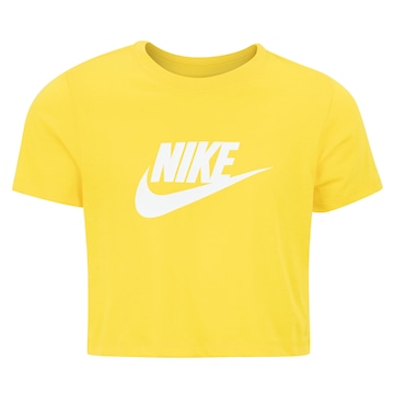 Blusa Infantil Manga Curta Cropped Nike Tee Sportswear