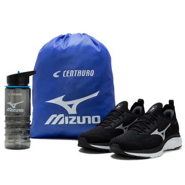 Kit Mizuno Cool Ride Tênis + Gym Sack + Squeeze - Masculino