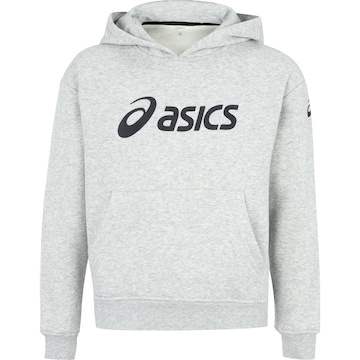 Blusa de Moletom Infantil ASICS com Capuz Canguru