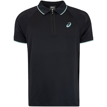 Camisa Polo Masculina ASICS Zíper Selado