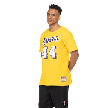 Camiseta Los Angeles Lakers Mitchell & Ness Manga Curta - Masculina