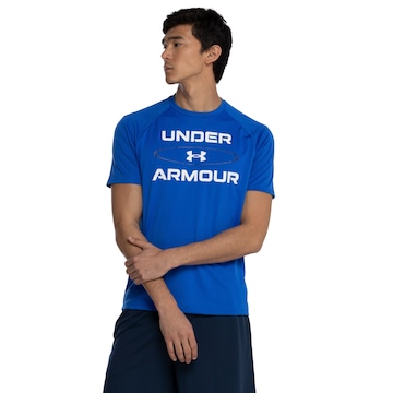 Camiseta Masculina Under Armour Manga Curta Tech 2 WM GP SS BRZ