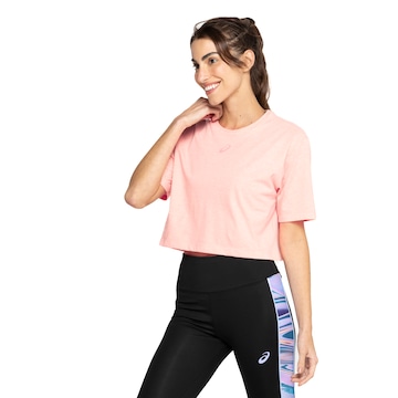 Blusa Cropped Feminina ASICS Malha