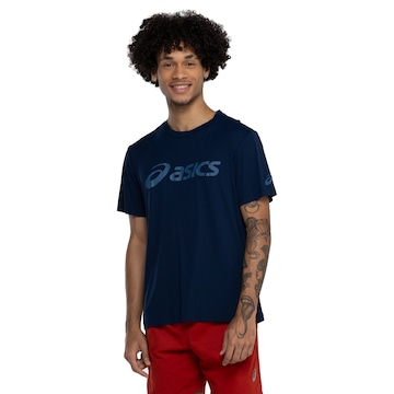Camiseta Masculina ASICS Manga Curta Racket UV Protection