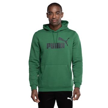 Blusão Masculino Puma com Capuz Essentials Big Logo