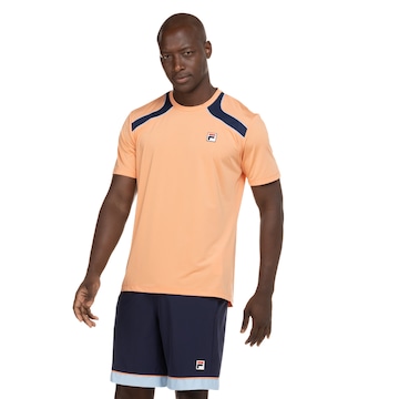 Camiseta Masculina Fila com Proteção Solar Manga Curta AU