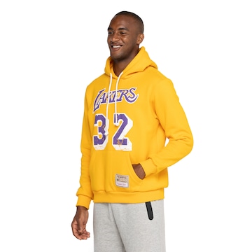Blusão Los Angeles Lakers Masculino Mitchell & Ness com Capuz Mt354
