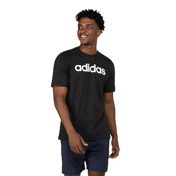 Camiseta Masculina adidas Manga Curta Logo Linear