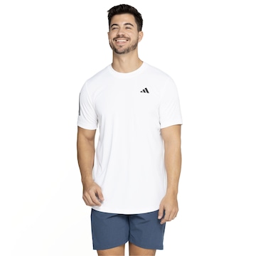 Camiseta Masculina adidas Aeroready Manga Curta Tennis Club 3 L