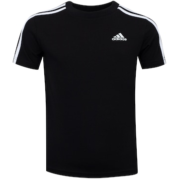 Camiseta Infantil adidas Manga Curta 3 Listras