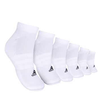 Kit de Meias Sapatilha Cushioned Sportswear Low-Cut com 6 Pares - Adulto