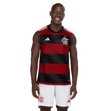 Camiseta Regata do Flamengo I 2023 adidas - Masculina