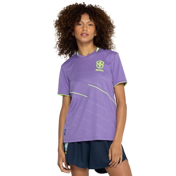 Camisa Brasil Preta Feminina, Camiseta Feminina Brasil Nunca Usado  44732064