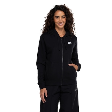 Jaqueta Feminina Nike com Capuz Sportswear Club FLC FZ