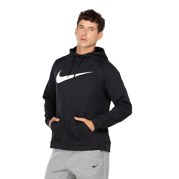 Blusão Masculino Nike Dri-Fit com Capuz Hoodie Swoosh