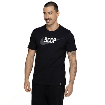 Camiseta do Corinthians Masculina Nike Manga Curta Swoosh Tee