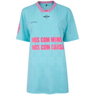 Camiseta Unissex Go Equal Manga Curta Treino Estampa