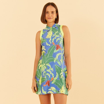 Vestido Adulto Farm Beach Tennis Folhas Banana