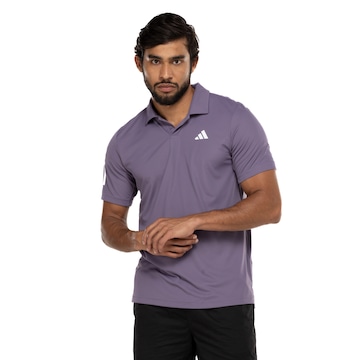 Camisa Polo Masculina adidas Manga Curta Club 3 Stripes