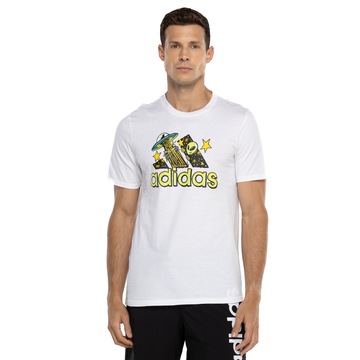 Camiseta Masculina adidas Manga Curta Doodle