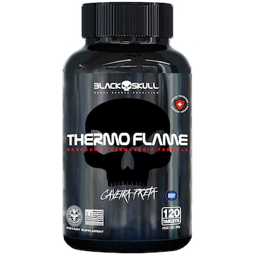 Termogênico Black Skull Thermo Flame - 120 Tabletes