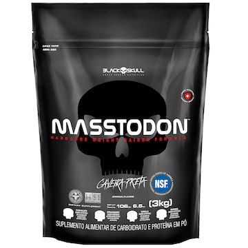 Hipercalórico Black Skull Masstodon Refil - Chocolate - 3 Kg