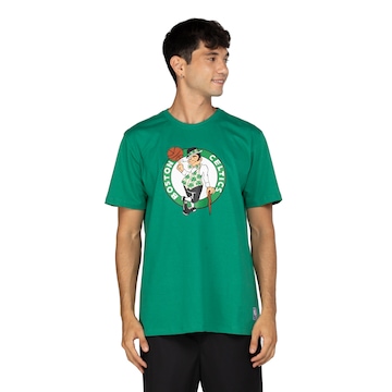 Camiseta Boston Celtics Masculina NBA Manga Curta Transfer