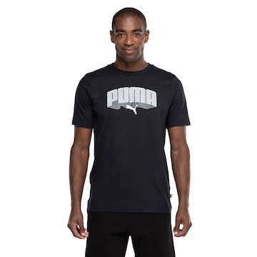 Camiseta Masculina Puma Manga Curta Graphics Hip Hop