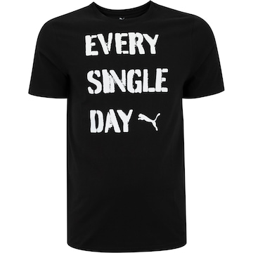 Camiseta Masculina Puma Training Slogan Tee