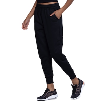 Calça Jogger Feminina Oxer Moletom Bolso Seguro