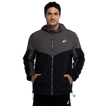 Jaqueta Masculina ASICS com Capuz Recortes