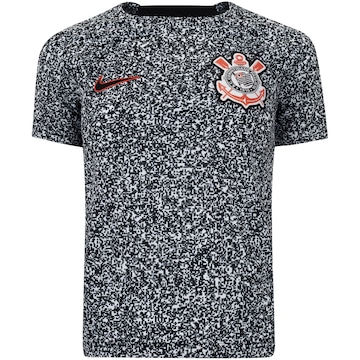 Camisa do Corinthians Nike Infantil Pré-Jogo Torcedor