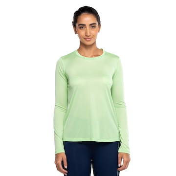 Camiseta Feminina Oxer Manga Longa Crepe Anti-Odor