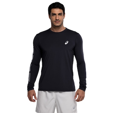 Camiseta Masculina ASICS Manga Longa Proteção UV