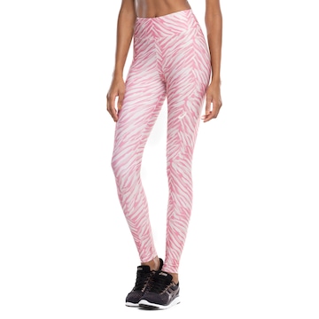 Calça Legging Feminina ASICS Baixa Sustentação Estampa Zebra