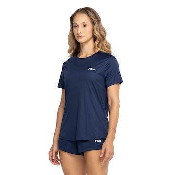 Camiseta Feminina Fila Manga Curta Basic Sports Polygin