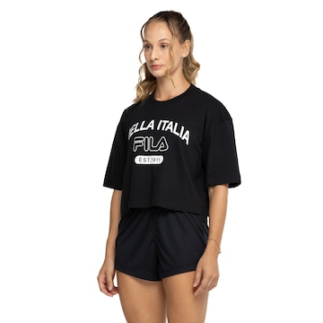 Camiseta Feminina Fila Manga Curta Biella Itália